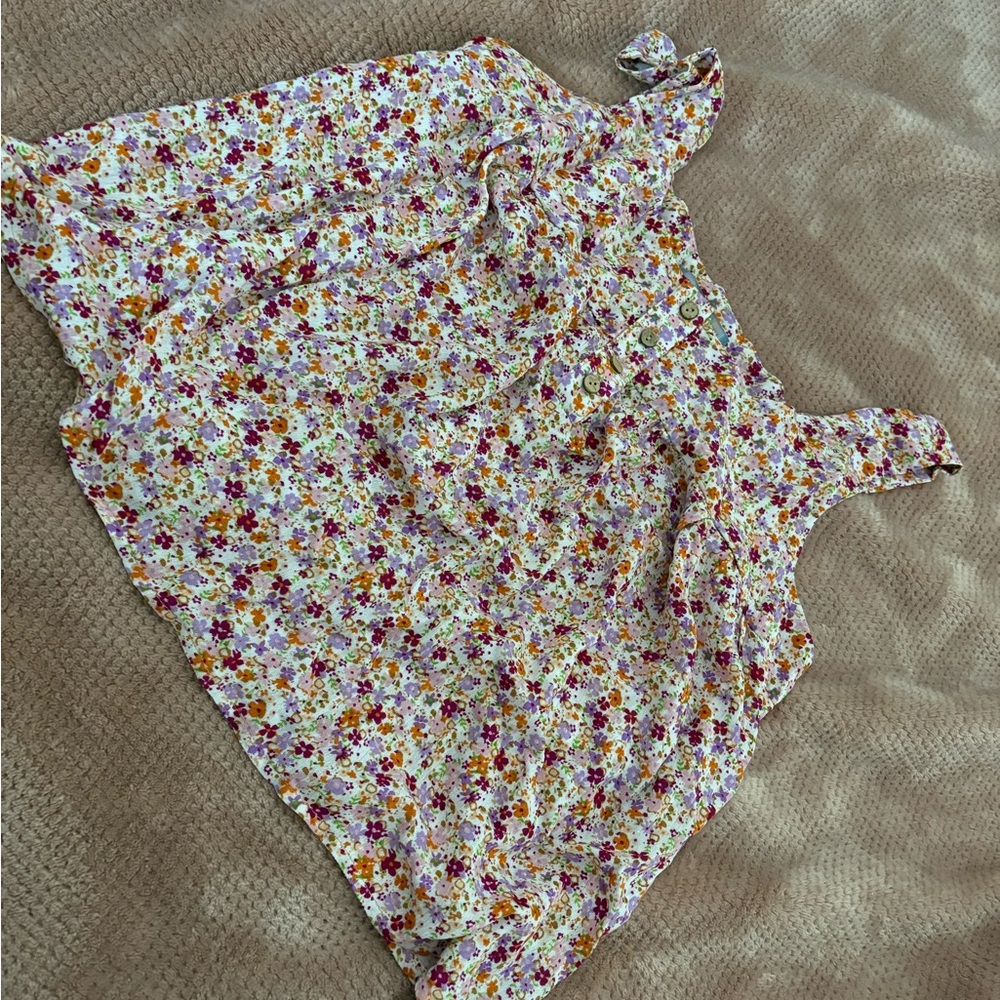 Good Luck Gem Floral Print Top in Pink and Purple
